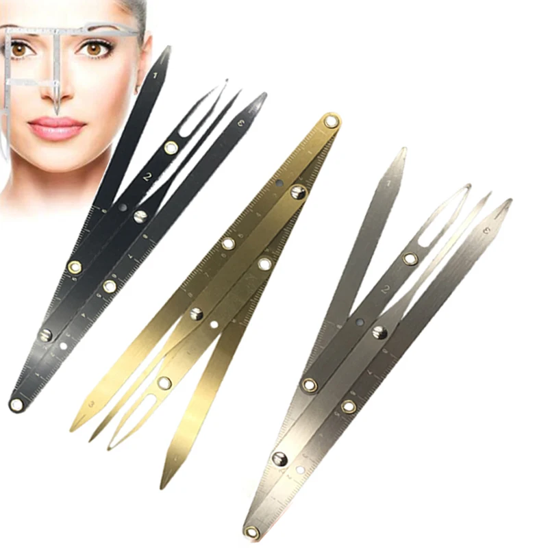 1pc Tattoo Measure Tools Permanent Makeup Supplies Golden Ratio Caliper Eyebrow Ruler Microblading Accessories Eyebrow Stencil