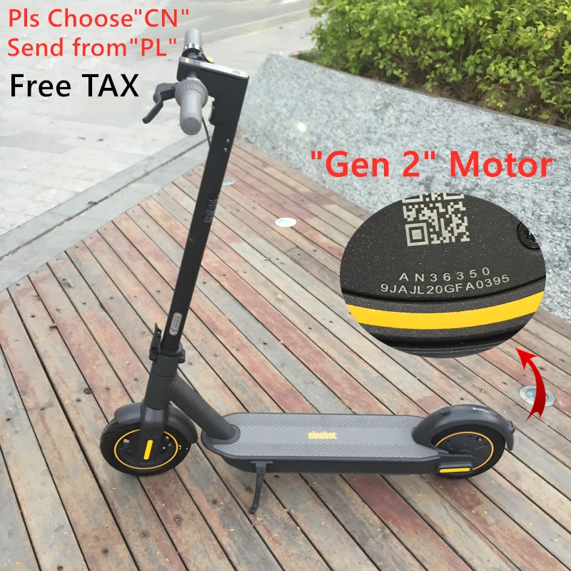 Оригинальный складной электрический скутер Ninebot MAX G30 в наличии Европе 65 км