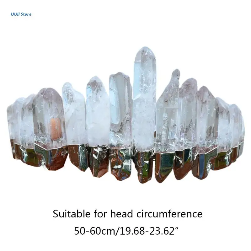 

Raw Crystal Crowns Hair Combs Luxury Vintage Hairband Gorgeous Hair Accessories