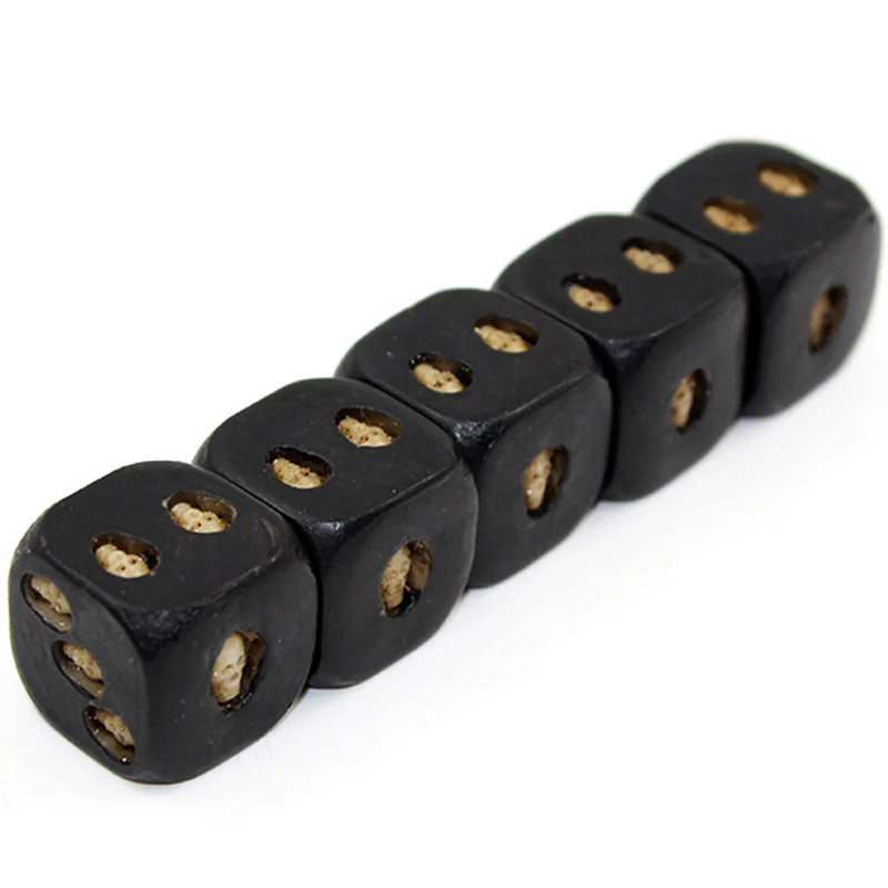 Креативные игровые кубики Hehepopo 5 шт./компл. череп кости шестисторонние скелет