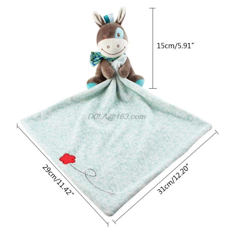 

Newborn Appease Towel Comforter Blanket Children Appease Sleep Soothe Plush Animal Dolls Toys Gift