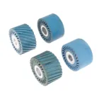 1 шт. 86*50 мм твердоезубчатое резиновое Контактное колесо, ленточная шлифовальная машина, задняя направляющая, абразивные инструменты, полировальный шлифовальный круг