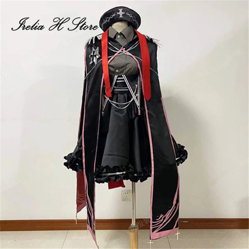 

Irelia H Store Custom Made/Size Azur Lane KMS Nurnberg Uniform Dress Cosplay Costume Halloween Costumes Black Dress For Women