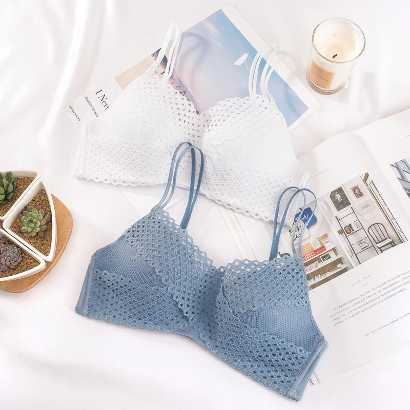 Женский комплект нижнего белья с кружевным жаккардовым хлопковым бюстгальтером