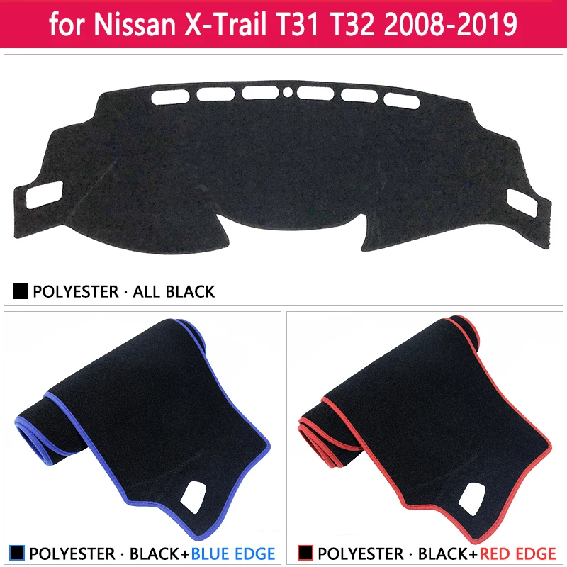 Для Nissan X-Trail T31 T32 2008 ~ 2019 Противоскользящий коврик для приборной панели защиты от
