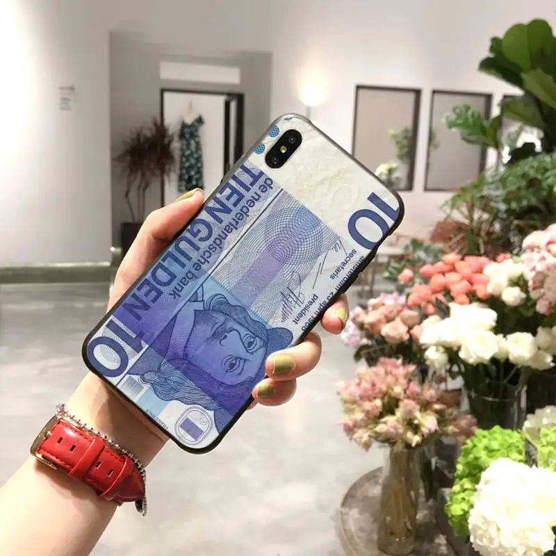 HPCHCJHM голландский гульден деньги Мягкий силиконовый чехол для телефона iPhone 11 pro XS