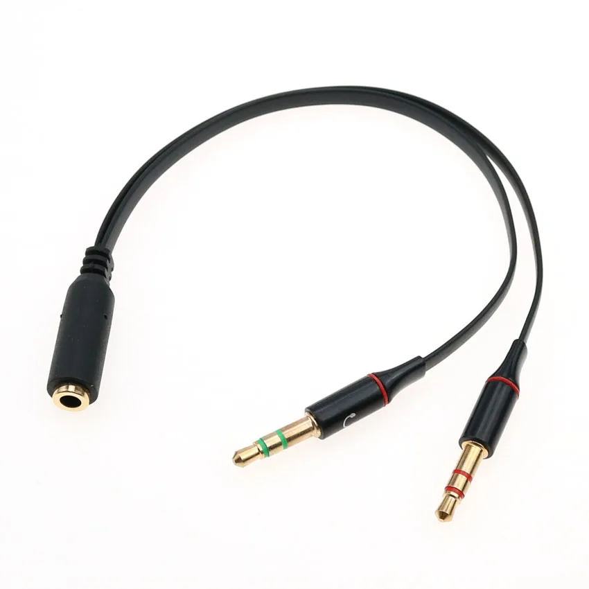 

Cltgxdd 50 шт. 3,5 мм аудио кабель для наушников Micphone Y Splitter адаптер 1 мама 2 папа подключен шнур к ноутбуку ПК