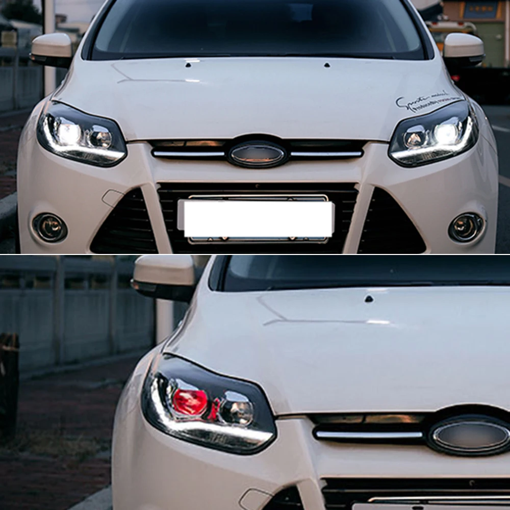 2 шт. светодиодный налобный фонарь для Ford Focus 3 головной светильник s 2012 2013 2014