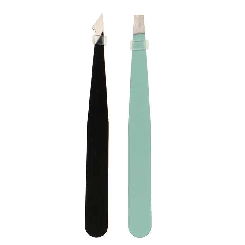 4Pcs/bag Eyebrow Tweezers Stainless Steel Point Slant Flat Tip Removal Makeup Hair Pliers Clip Professional Hot | Красота и здоровье