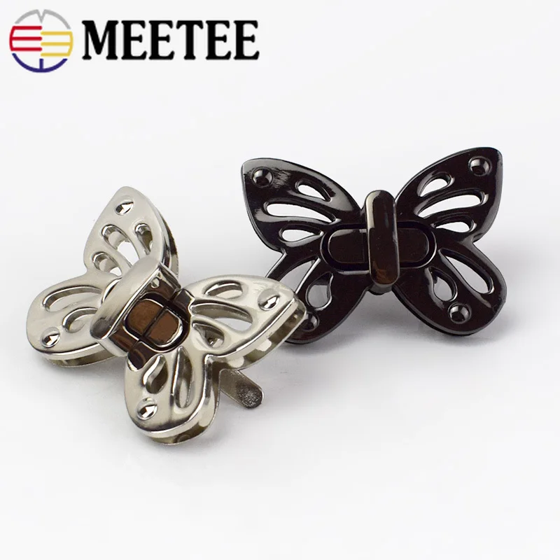 2/5 шт. женские сумки Meetee металлический закрученный врезной замок защелкивающиеся