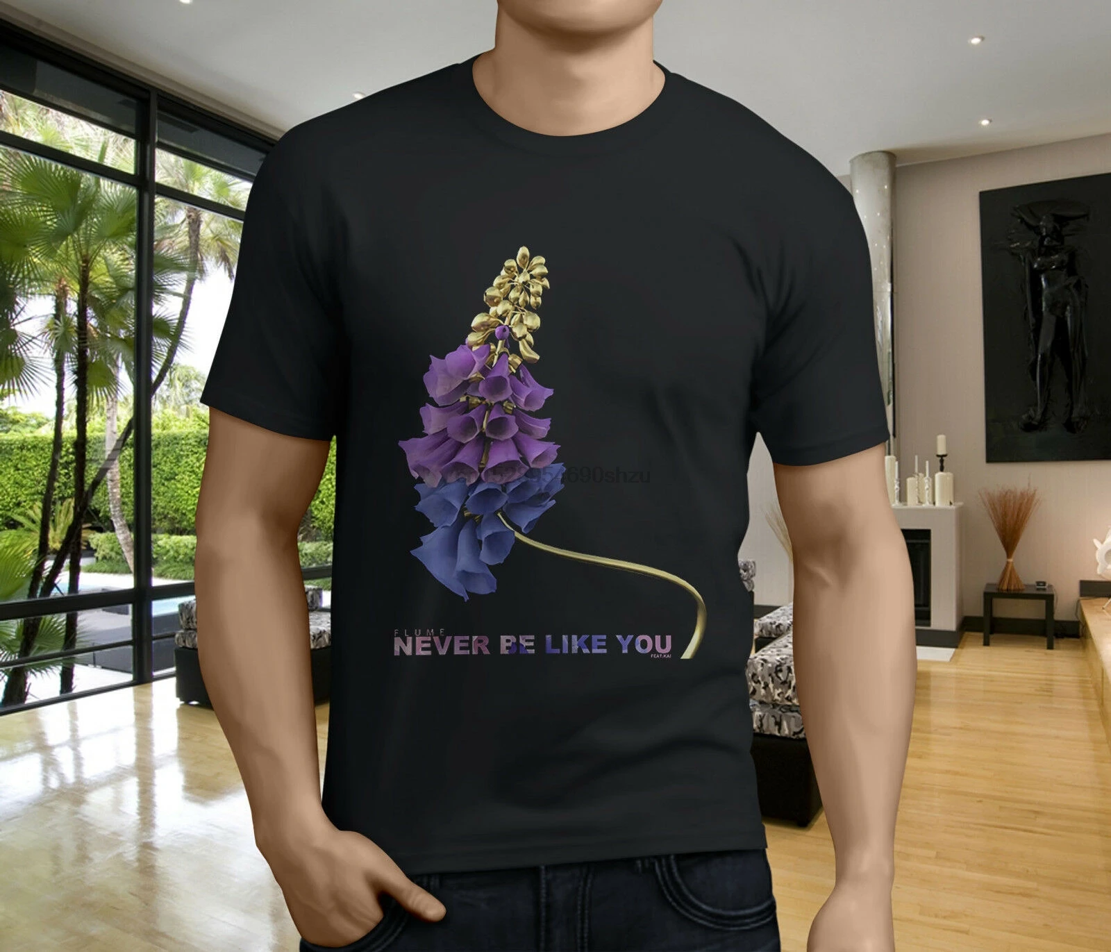 

New Popular Flume Never Be Like You Feat Kai Mens Black T-Shirt S-3XL