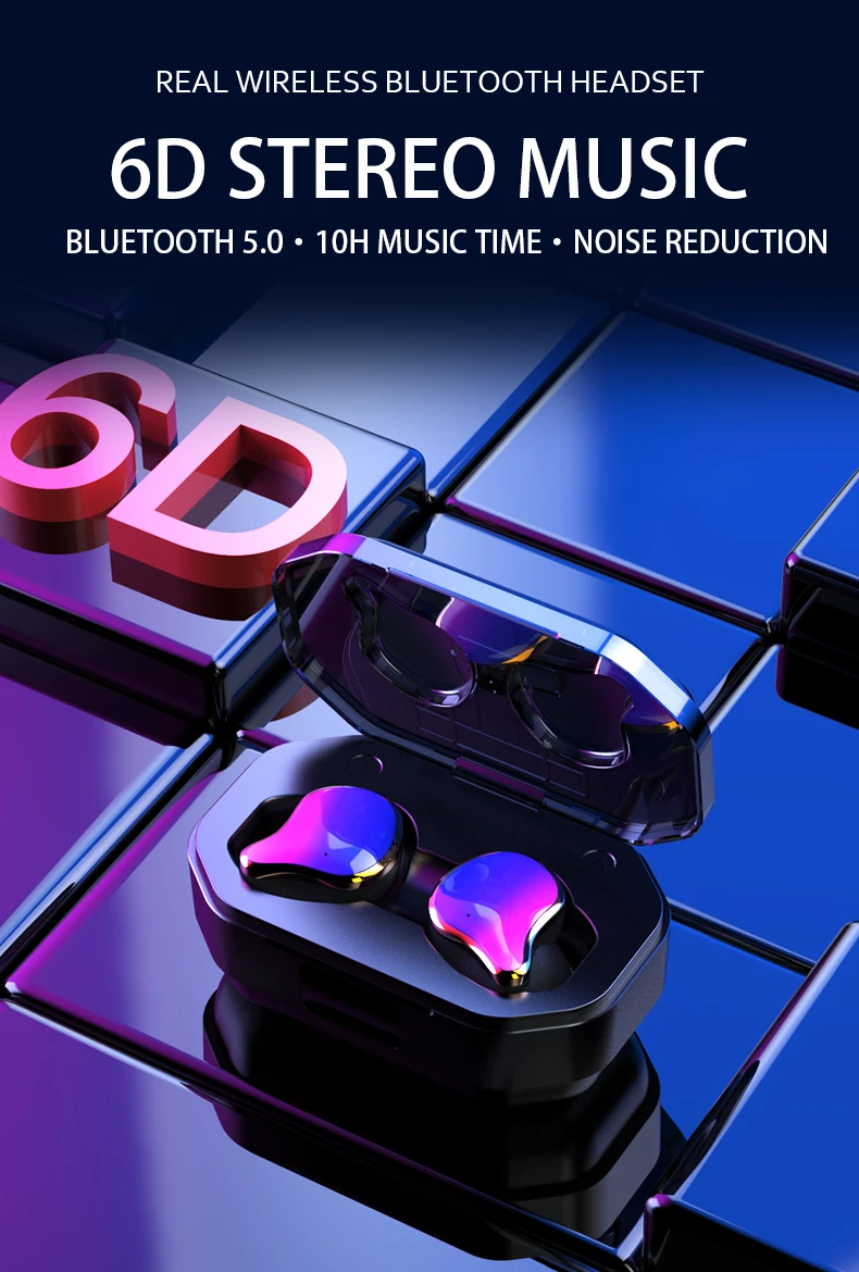 Крутые G01 TWS, беспроводная bluetooth-гарнитура, наушники Bluetooth 5,0 6D, объемные наушники с сенсорным управлением, наушники HIFI, стерео наушники
