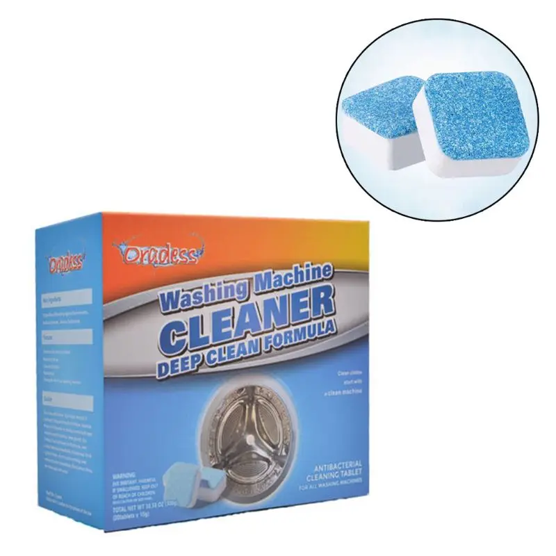 

30Pcs Washing Machine Descaler Cleaner Deep Cleaning Remover Tablets K0AB