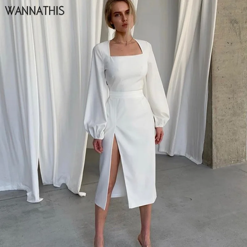 Платье WannaThis женское с длинным рукавом пикантное облегающее элеганвечерние