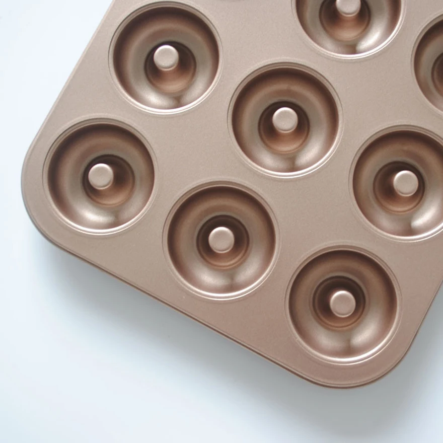 Форма для торта в виде пончика сковорода из пищевой стали с 12 отверстиями