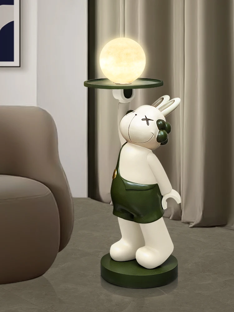 

Creative living room floor decoration large net red rabbit TV cabinet next to move to a new house gift home soft decoration