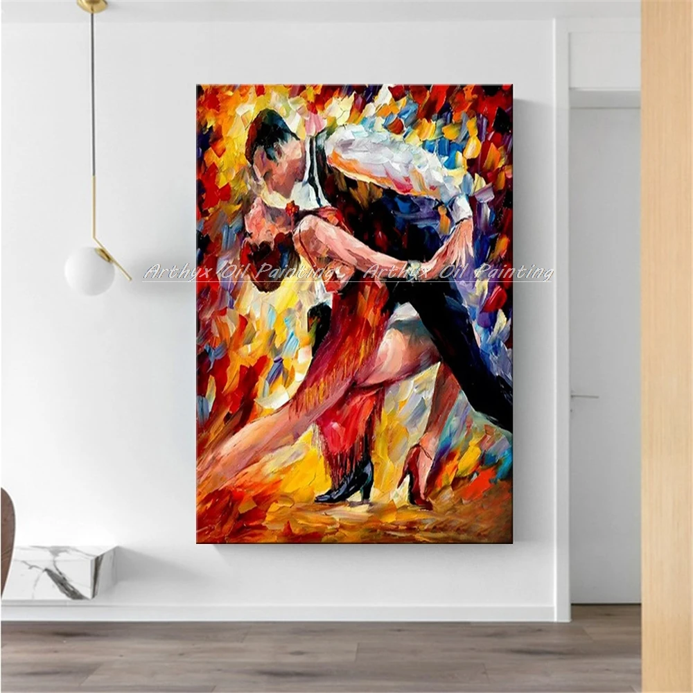 Современные абстрактные настенные картины Arthyx богатая текстура картина маслом