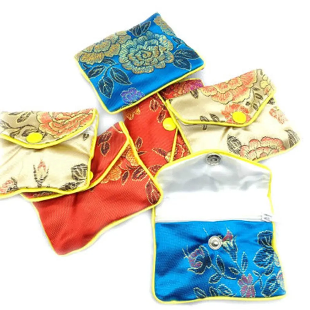 

Rectangular purse bag jewelry portable bag silk gift bag Jewelry Packaging Bags Wedding Party Decoration