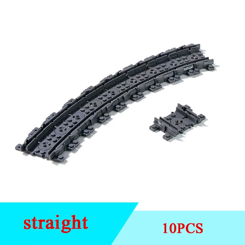 

City Trains Train Track Rail Bricks Model Toy Soft Track& Cruved& straight For Kids Gift Compatible All Brands Railway
