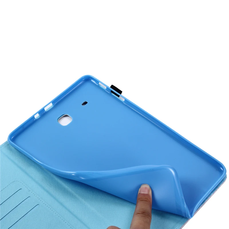 

Cover For Samsung Tab E T560 Cartoon Cat Leather Stand Fundas Case For Samsung Galaxy Tab E 9.6" T560 T561 Tablet Covers Cases