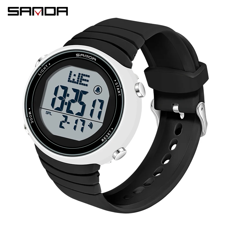 

Digital Watch For Mens Women Sports Water Resistant Alarm Stopwatch Black Watch Diving Swimming Reloj Hombre