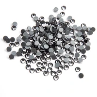 all sizes black dia hot fix rhinestone shiny crystal ss6 ss30 for clothes diy free shipping