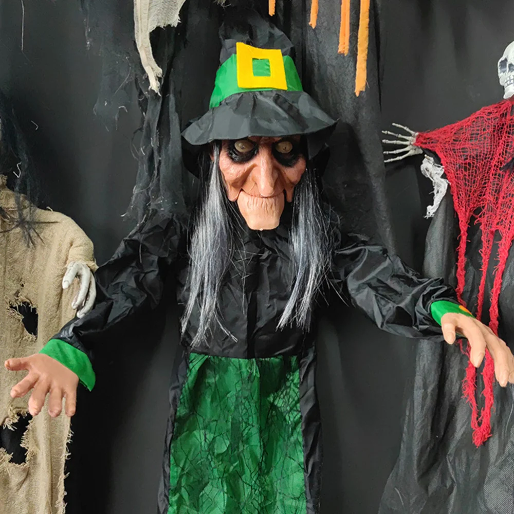 

1pc Theme Hanging Witch Hanging Ghost Pendant Induction Scream