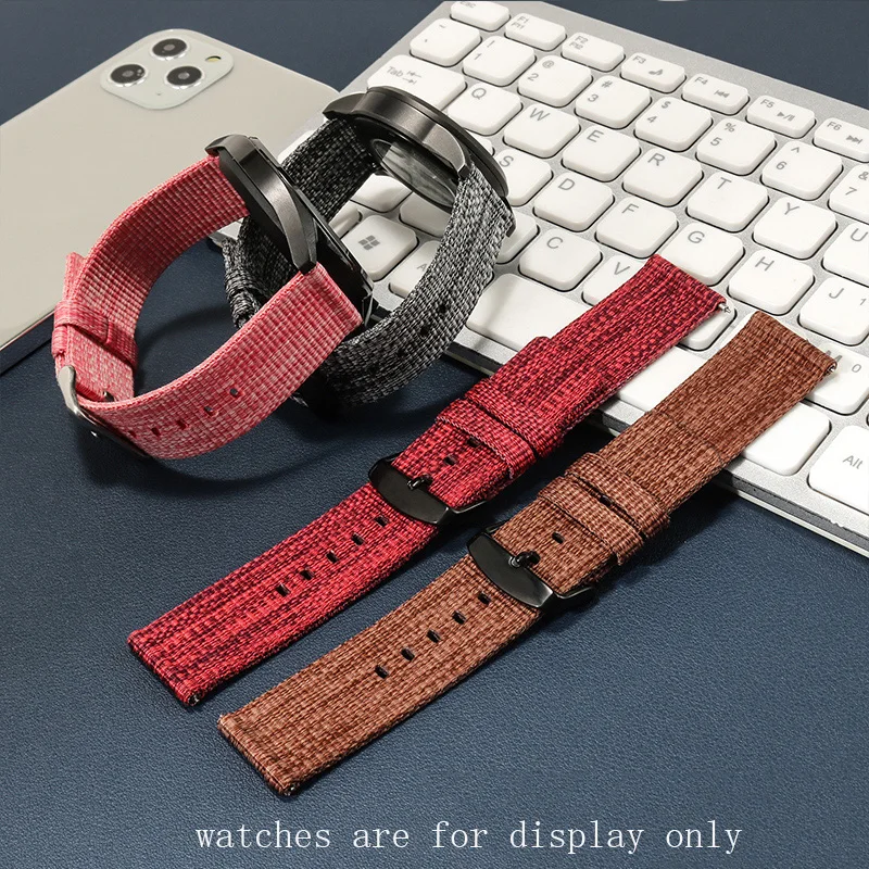 

Thickening Colors Nylon Watchband Replacement Strap For Male And Female Sports Canvas Accessories18 20 22 24mm Quick Release