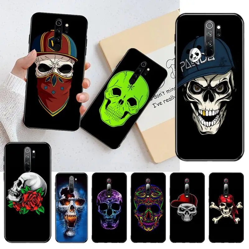 

Skull pirate logo DIY Luxury Phone Case for Redmi Note 8 8A 8T 7 6 6A 5 5A 4 4X 4A Go Pro