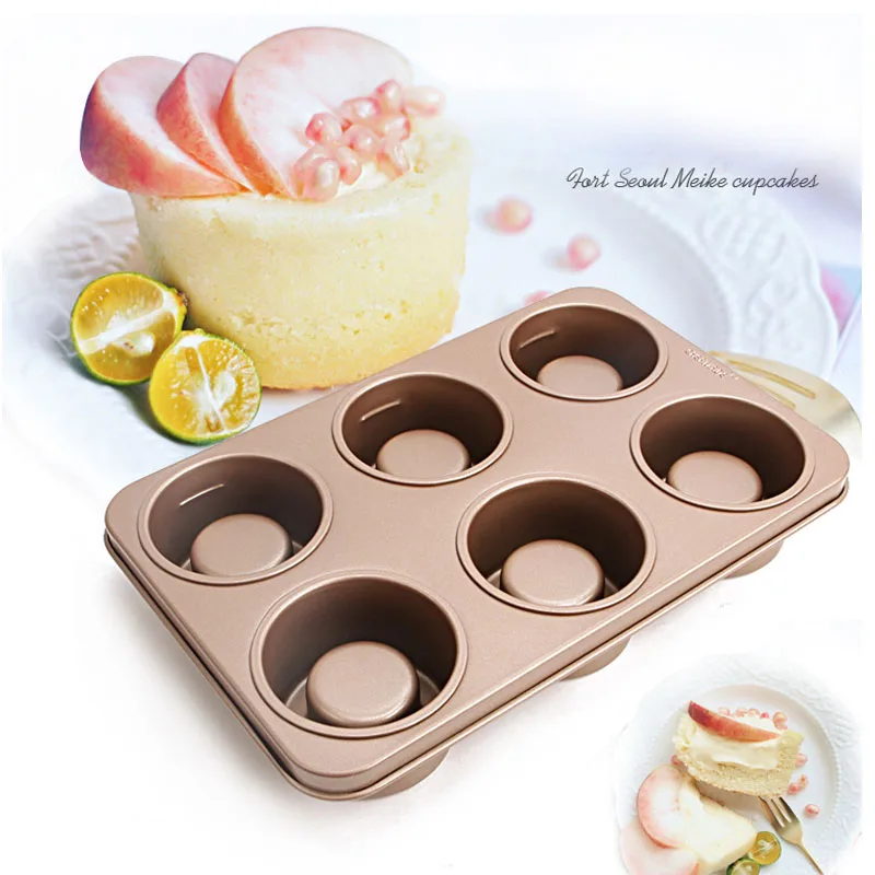 Антипригарная форма для выпечки печенья 6 отверстий кухонной печи инструменты