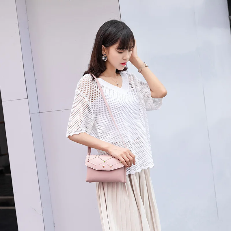 UKQLING Маленькая женская сумка с клапаном жемчугом женские сумки на плечо Дамский