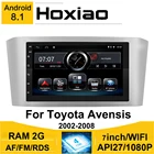Автомагнитола 2DIN Android 8,1 для Toyota Avensis 2002 2008 2007 2006 2005 7 дюймов GPS-навигация RDS AM Bluetooth Автомобильный мультимедийный плеер