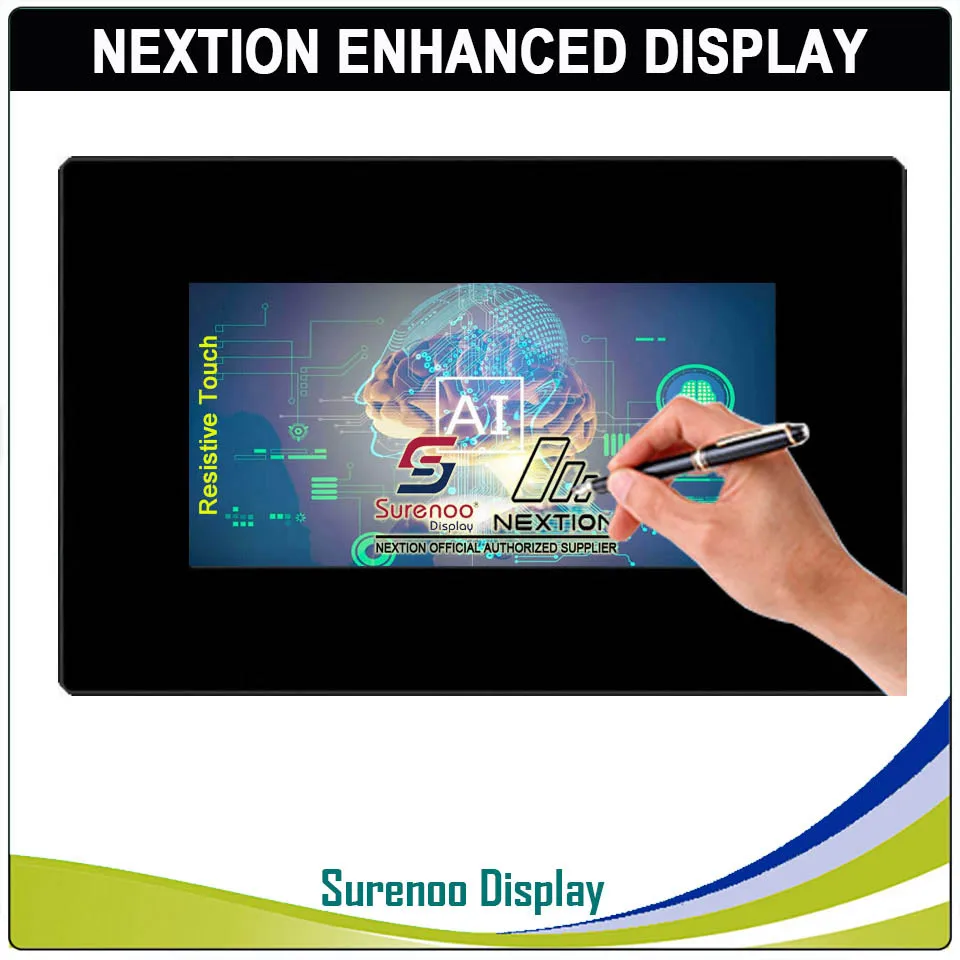 Resistive Touch 7," Nextion Enhanced HMI USART серийный TFT lcd модуль Дисплей резистивная емкостная сенсорная панель с корпусом для Arduino RPI - Цвет: Resistive Touch