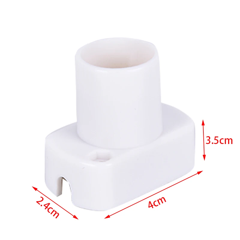 

New Hot White Square Lamp Holder For E17 E14 LED Light Bulbs Aging-Test Light Base