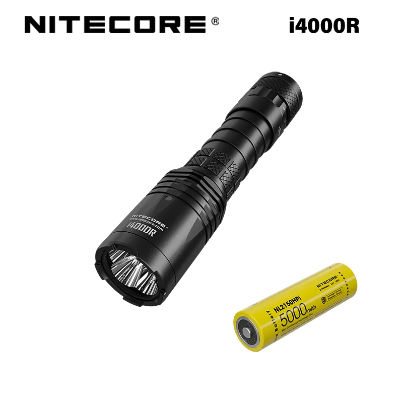 NITECORE i4000R 4400 Lumens innovative maintenance flashlight, equipped with 21700 large-capacity battery