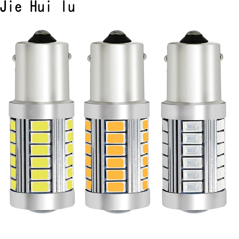 

7443 1157 1156 5630 5730 BA15S P21W 33 Smd Led Car Strobe Flashing Brake Bulbs Lights Reverse Daytime Lamps Red Yellow White 12V