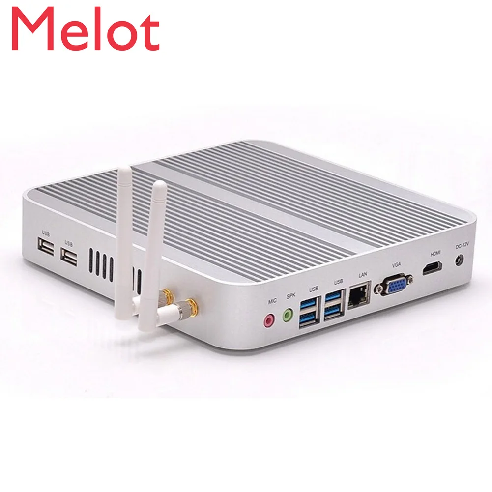 Verkaufen XRY Windows10 Linux Micro Desktop Pc Computer Hardware Core I3 6157U Mini Fanless Büro PC Mit VGA USB WIFI