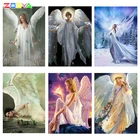 Алмазная мозаика 5D сделай сам, Женская кристалл бриллиантовой вышивки 3d картина, красивая фигурка ангела, украшение для дома