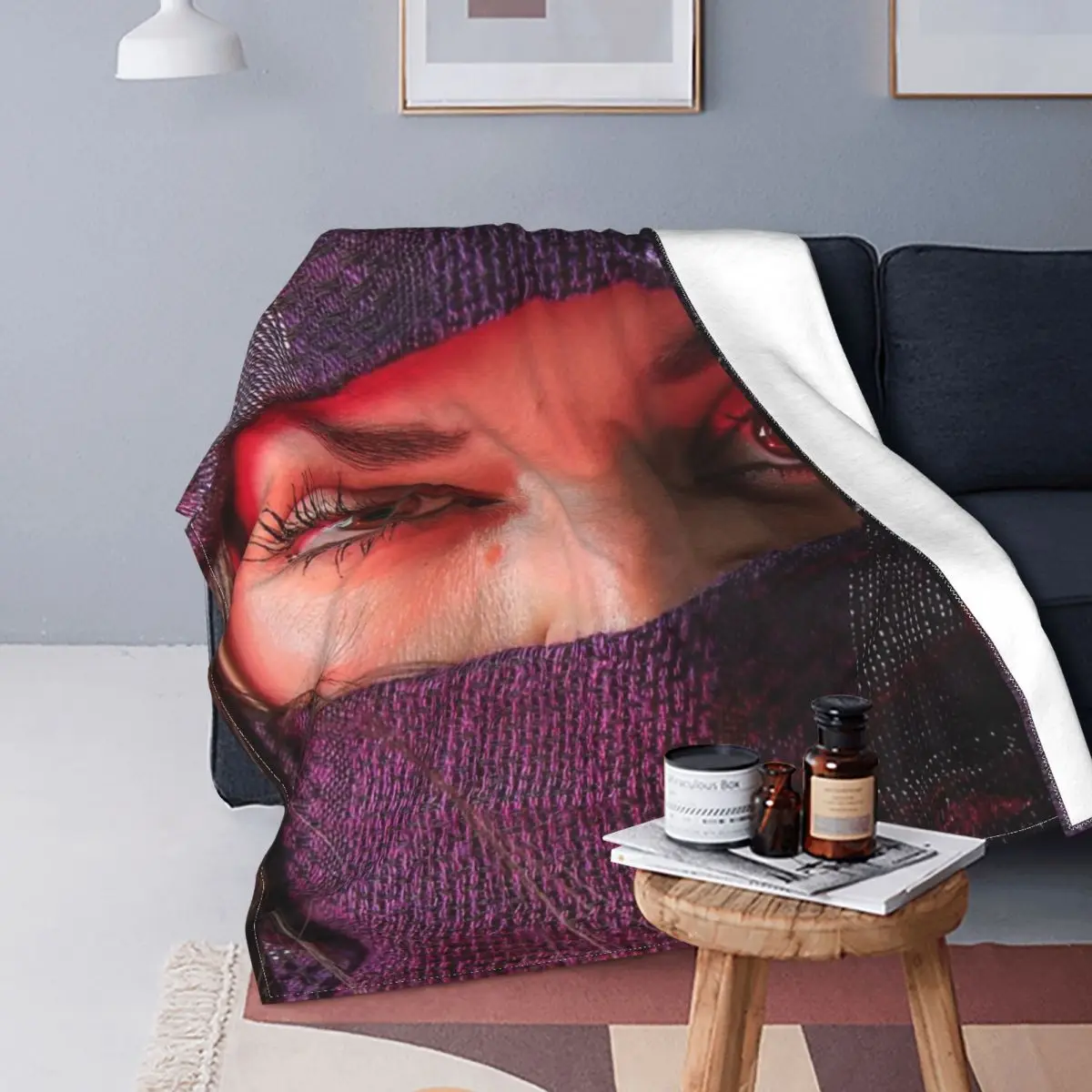 

Eyes To The Soul-manta a cuadros para cama, colcha 150 tér