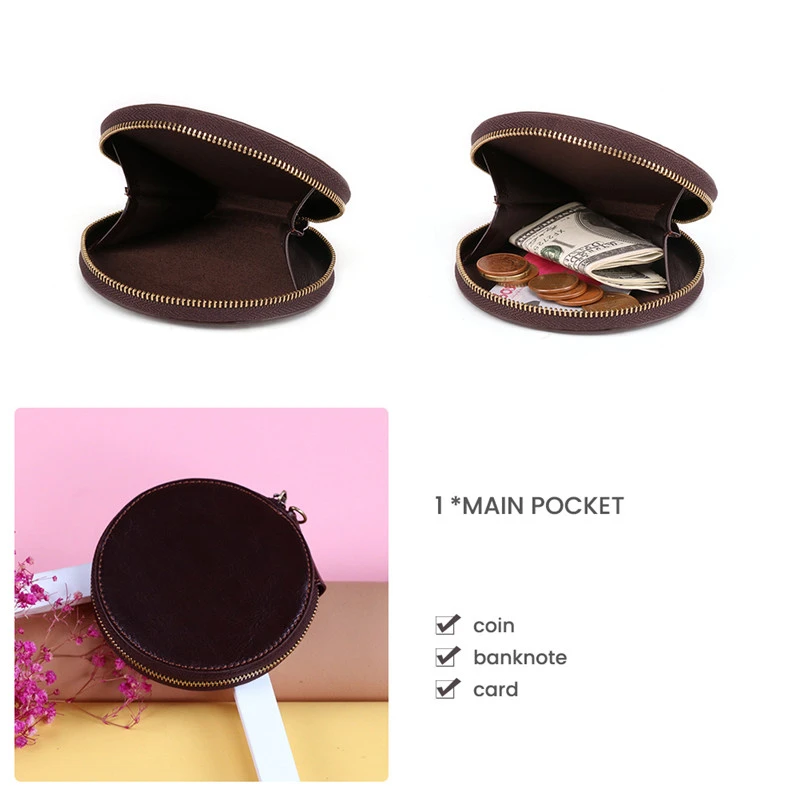 Высококачественные бумажники из натуральной кожи с кармашком для мелочи мужские