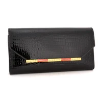 2020 new women wallet high quality patent leather long money clutch bag fashion cow skin balck stone lady hasp purse
