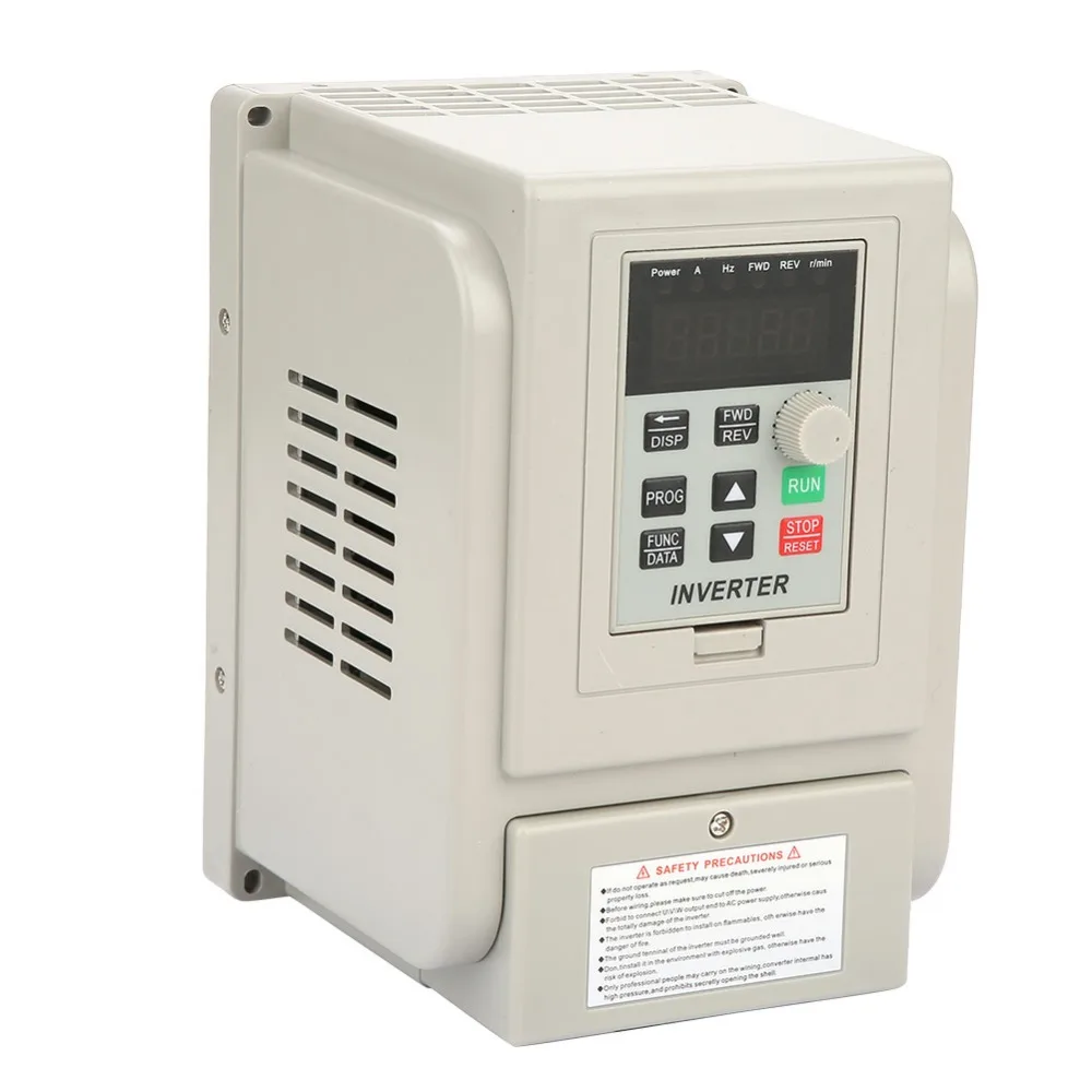AC 220V Single-phase Variable Frequency Inverter Drive VFD Speed Controller for 3-phase 2.2kW Motor Hot Sale | Обустройство дома