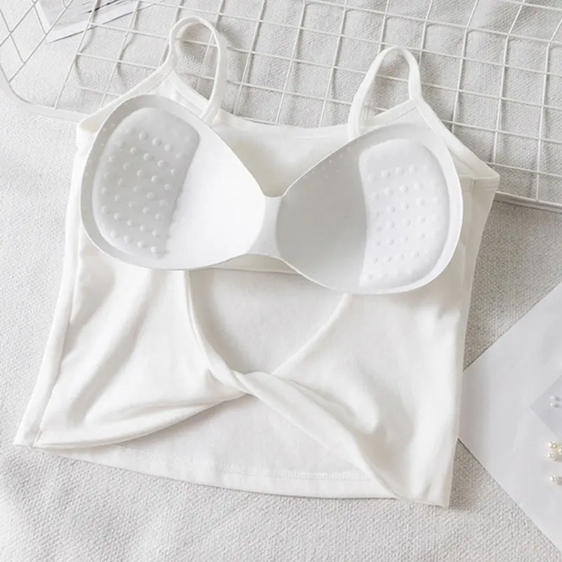 Женский летний однотонный Мягкий Топ с подкладкой короткий облегающий топ на