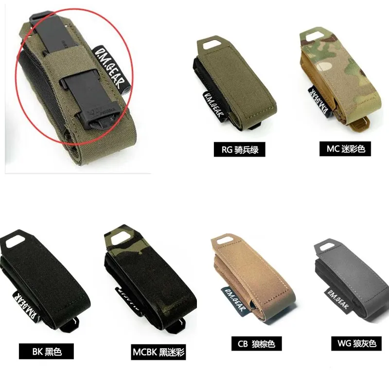 Tasca tattica per taglio Laser tasca portariviste singola 9mm sistema caricatore munizioni Clip borse tasca porta attrezzi