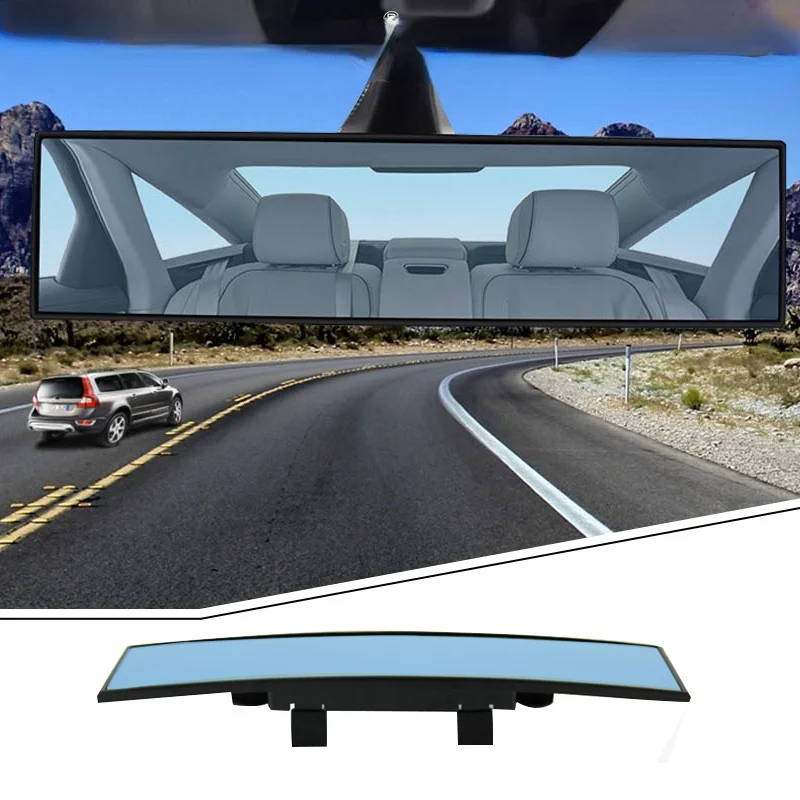 

Car Mirror Interior Rearview Mirrors Universal Auto Rear View Mirror Anti-glare Wide-angle Surface Blue Mirror Auto Accessories