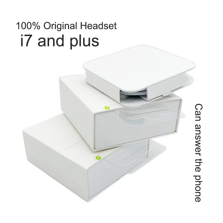 

50pcs/lot original Quality headset in ear earphone with Remote Mic With Retail Packing For iphone xs X 7/8 7/8plus