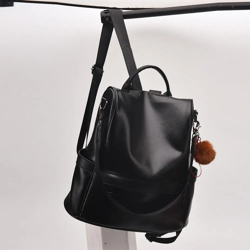 

Transer women backpack zipper pu leather Students Shoulders Travel Backpack Korean Casual Fashion BagMultifunctional backpack