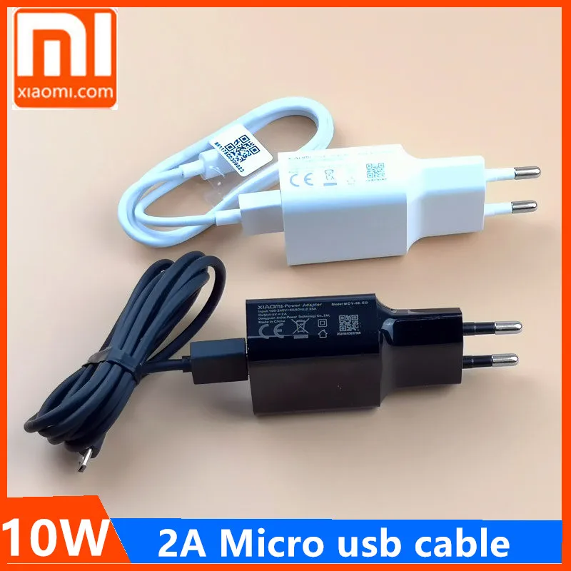

Original Xiaomi 5V/2A EU Charger Adaptive USB 10W Charge Adapter Micro Usb Cable For Redmi Note 2 3 4 5 plus pro 4X 5a 4a S2 3 S