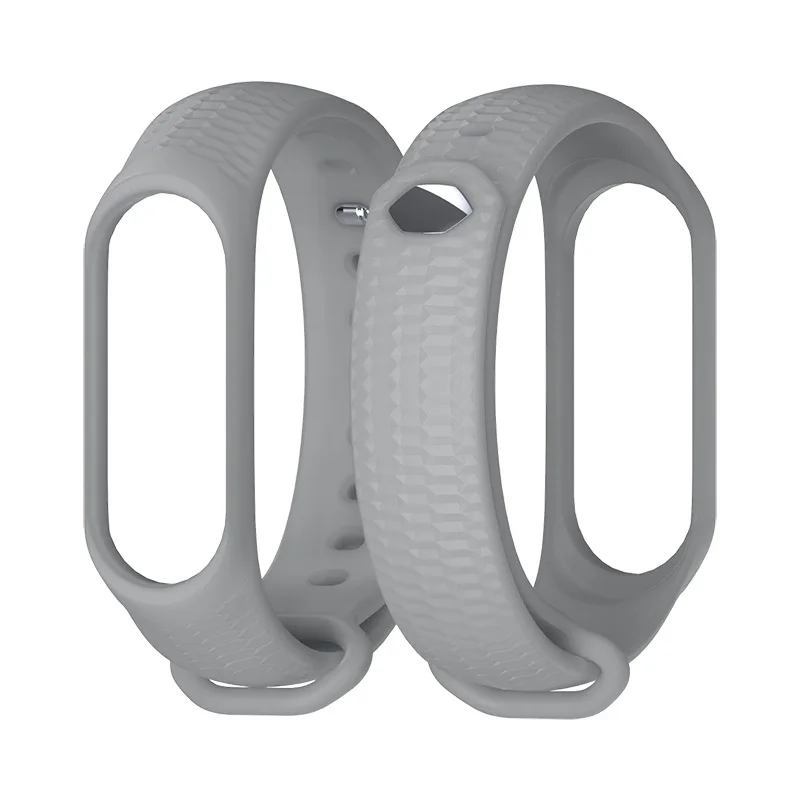 Серый Спортивный Браслет mi Band 3 ремешок на запястье для Xiaomi mi Band 3 спортивный силиконовый браслет для Xiaomi mi Band 4 Band 2 Смарт-часы - Цвет: Серый