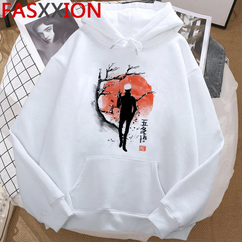 

Anime Jujutsu Kaisen Yuji Itadori Gojo Satoru hoodies women printed Korea female clothing printed